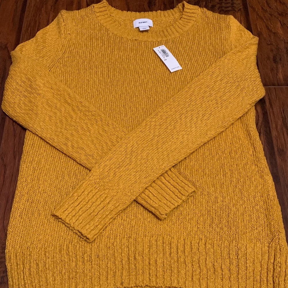 Old Navy Knit Yellow Sweater